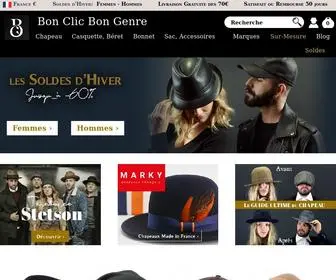 Bon-Clic-Bon-Genre.fr(Chapellerie Bon Clic Bon Genre) Screenshot