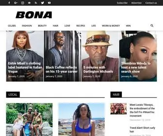 Bona.co.za(Bona Magazine) Screenshot