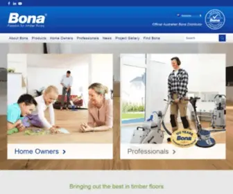 Bona.com.au(Bona Australia timber floor finishes) Screenshot