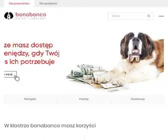 Bonabanco.com(Pożyczka dla przewoźnika) Screenshot