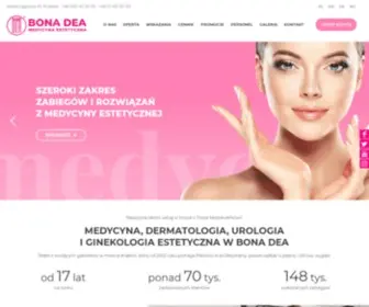 Bonadea-Krakow.net.pl(Medycyna i Ginekologia Estetyczna BONA DEA Krak) Screenshot