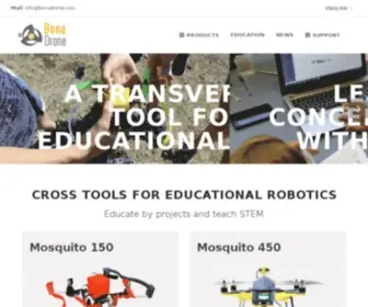 Bonadrone.com(Educational robotics) Screenshot