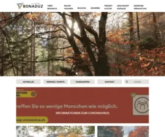 Bonaduz.ch(Gemeinde Bonaduz) Screenshot