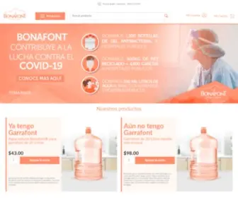 Bonafont.com(Compra en línea tus Garrafones BONAFONT®) Screenshot