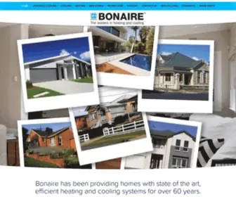 Bonaire.com.au(Heating & Cooling Systems Manufacturing for Home & Commercial) Screenshot