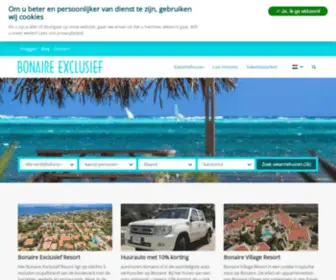 Bonaireexclusief.nl(Bonaire Exclusief) Screenshot