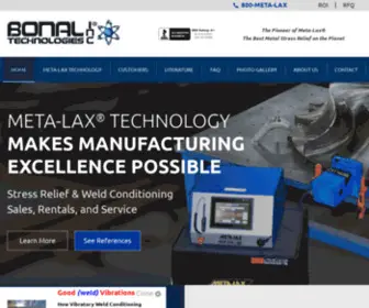 Bonal.com(Meta-Lax® Vibratory Stress Relief Equipment from Bonal Technologies, Inc) Screenshot