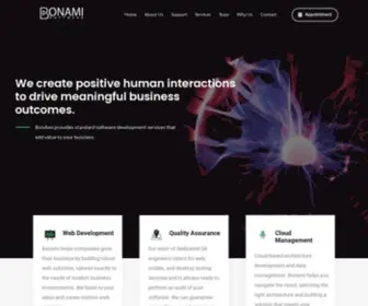 Bonamisoftware.com(Software Development Services) Screenshot
