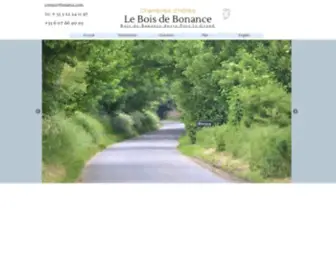 Bonance.com(Les chambres d'hotes de Bonance) Screenshot