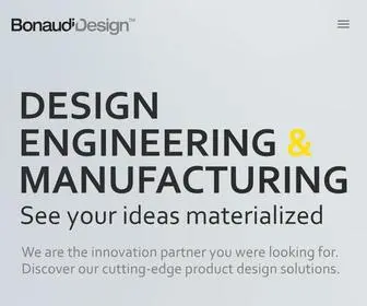 Bonaudidesign.com(Product Design and Development) Screenshot