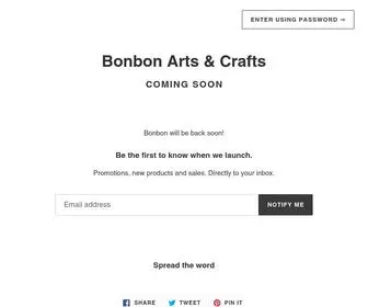 BonBon-ARTS-Crafts.com(Bonbon Arts & Crafts) Screenshot