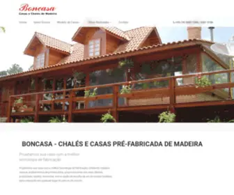 Boncasa.com.br(Casas de Madeira Pré Fabricadas) Screenshot