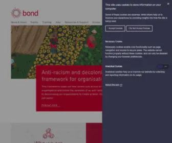Bond.org.uk(Home) Screenshot