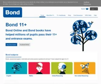 Bond11Plus.co.uk(Bond 11 Plus) Screenshot