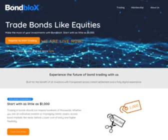 Bondblox.com(Track and Trade Bonds on BondbloX) Screenshot