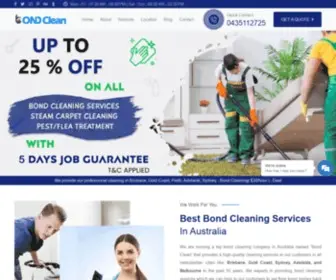 Bondclean.co(Bond Cleaning) Screenshot