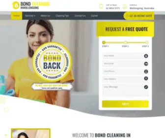 Bondcleaninginwollongong.com.au(Professional Cleaning Company in Wollongong) Screenshot