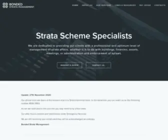 Bondedstrata.com.au(Bonded Strata Management) Screenshot