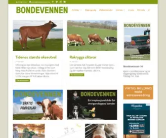 Bondevennen.no(Fagblad for landbruket) Screenshot