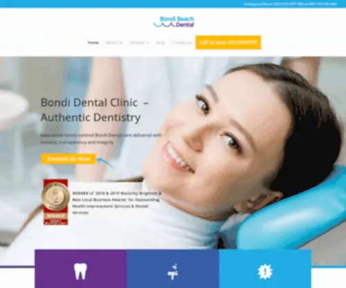 Bondibeachdental.com.au(Our Bondi dental clinic) Screenshot