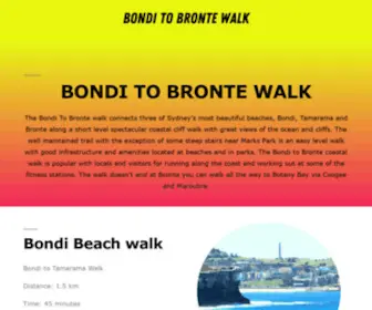 Bonditobrontewalk.com.au(Bondi to Bronte Walk) Screenshot