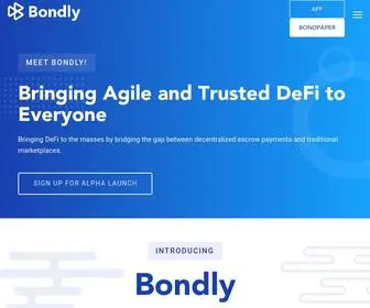Bondly.finance(Bondly Landing) Screenshot