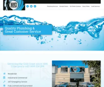 Bondplumbing.com.au(Commercial Plumbing) Screenshot