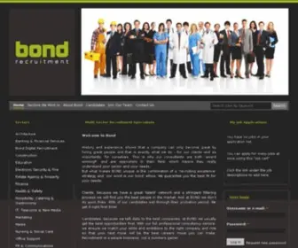 Bondrecruitment.com(Multi Sector Recruitment Specialists) Screenshot