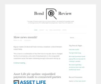 Bondreview.co.uk(A public information site maintained by safe or scam) Screenshot