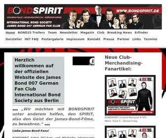 Bondspirit.de(James Bond Fan Club) Screenshot