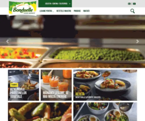 Bonduelle-Foodservice.ro(Furnizor de Legume Bonduelle) Screenshot