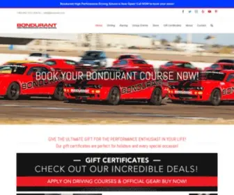 Bondurant.com(Radford Racing School) Screenshot