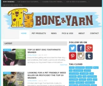 Boneandyarn.com(Bone & Yarn) Screenshot