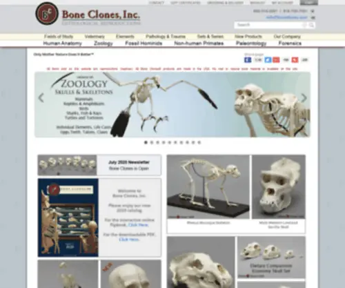 Boneclone.com(Bone Clones) Screenshot