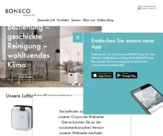 Boneco.com(BONECO AG) Screenshot
