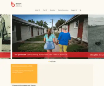 Bonegilla.org.au(Bonegilla Migrant Experience) Screenshot