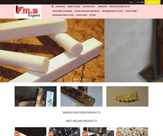 Bonehornparts.in(Manufacture of bone horn and wood resin parts) Screenshot