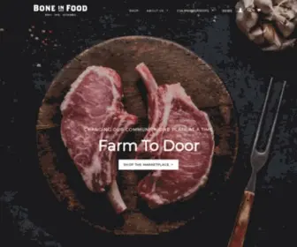 Boneinfood.com(Bone-In Food) Screenshot