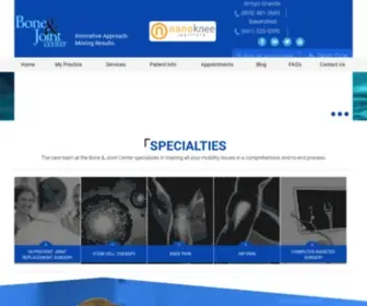 Bonejointcenter.com(Bone & Joint Center) Screenshot