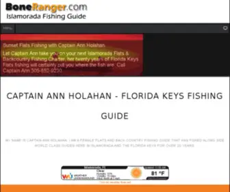 Boneranger.com(Islamorada Flats Fishing Guide) Screenshot