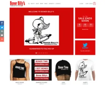 Bonerbillys.com(Boner Billy's Famous Hot Dogs) Screenshot