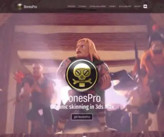 Bonespro.com(Quality fast skinning for Autodesk 3ds MAX) Screenshot