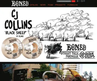 Boneswheels.com(BONES WHEELS) Screenshot