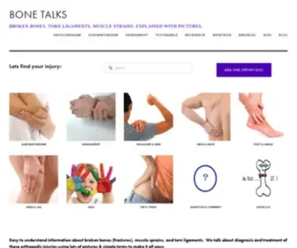 Bonetalks.com(Easy to understand information about broken bones ( fractures )) Screenshot