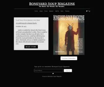 Boneyardsoup.com(Boneyard Soup Magazine) Screenshot