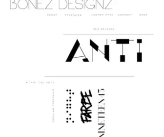 Bonezdesignz.com(Bonez Designz) Screenshot