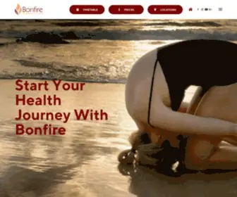 Bonfireyoga.com.au(Hot Yoga) Screenshot