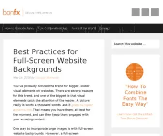 Bonfx.com(Logo design) Screenshot