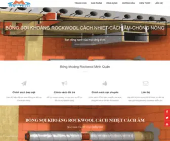 Bongkhoangrockwool.com(Bông sợi khoáng rockwool cách nhiệt) Screenshot