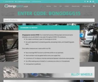 Bongospares.co.uk(No.1 Mazda Bongo Specialist) Screenshot